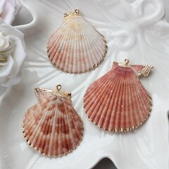 Подвеска Ракушка с позолотой 30-55 на 30-50 мм, РК050