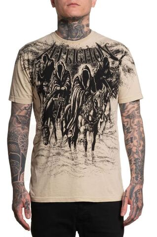 Affliction | Футболка мужская Black Night Tee Sand A27244SND перед