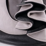 Сумка Саломея 656 мульти итальянский серо-черный