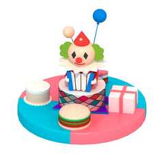 Детский аттракцион 4kids Карусель «Сюрпризик» c электроприводом