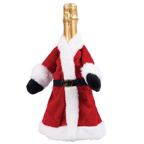 Украшение для бутылки Санта пальто