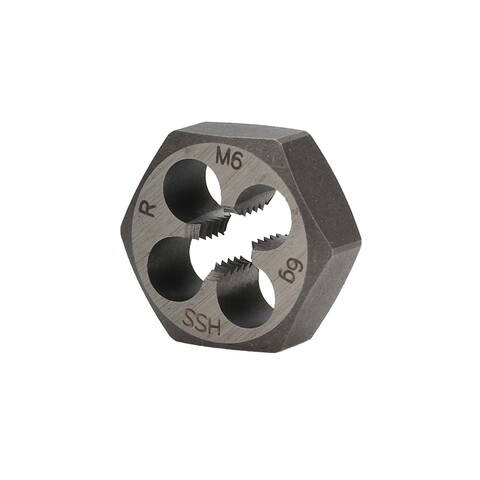 Плашка М 6,0х1,0 DIN382 (6-гранная) HSS 6g 18х7мм Ruko 267060