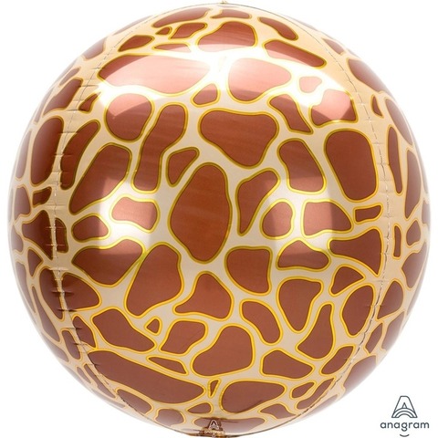 3D сфера 16" жираф сафари