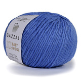Пряжа Gazzal Baby Wool XL 813 голубой