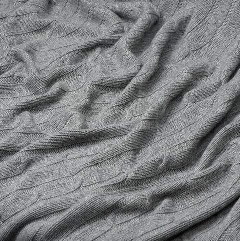 Плед CABLE Rene Real серый меланж 110x170 см