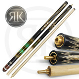 Кий 3-х составной Алмаз, черный граб/белый граб/ясень, 5-запилов фото №5