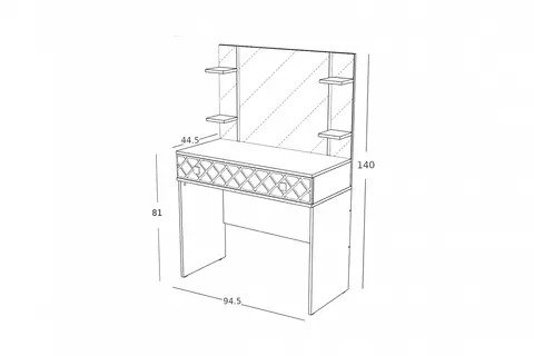 трюмо НИКОЛЬ (венге/лиственница светлая)