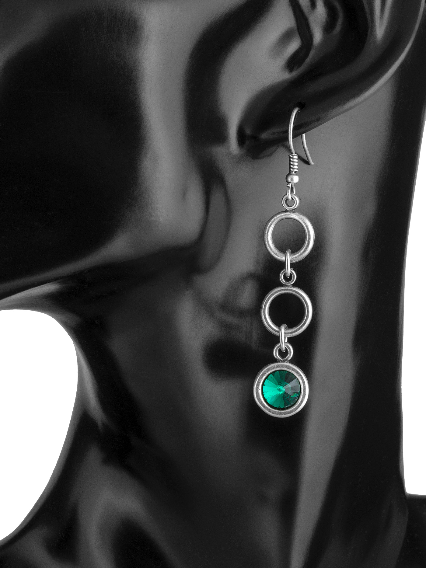 Длинные серьги ручной работы