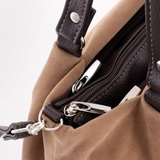 Сумка Саломея 607 эко-замша песочный