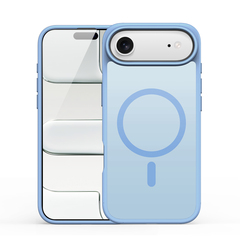 Матовый противоударный чехол светло-синего цвета с MagSafe для iPhone Air, серия Yind Series от Dux Ducis