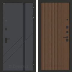 Входная металлическая дверь Бункер БН-12 Веллюто верде 29 Хомс Дуб кантри темный