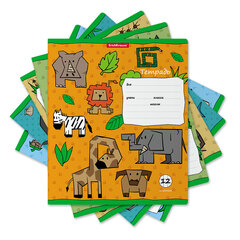Тетрадь 12л. клетка ErichKrause Animal World