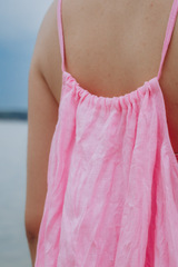 Розовый рассвет. Топ женский асимметричный на завязках TPS-1808