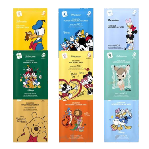 Тканевая маска для лица JM Solution Selfie Disney Edition в ассортименте, 30 гр