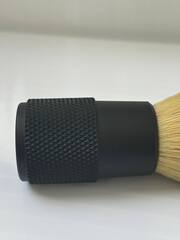 Помазок для бритья синтетика метал ручка темная