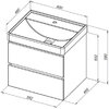 Aquanet 337941 Тумба Вега 2.0 60 2 ящ. цв.бежевый (337941)
