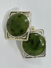 Октагон (серьги из серебра)