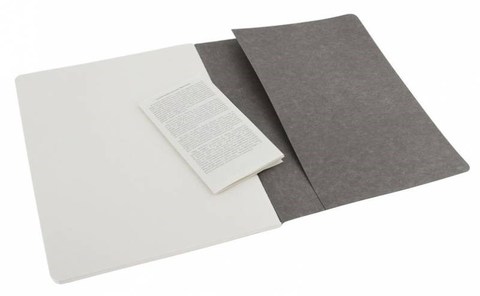 Набор 3 блокнота Moleskine Cahier Journal XL, цвет серый, без разлиновки