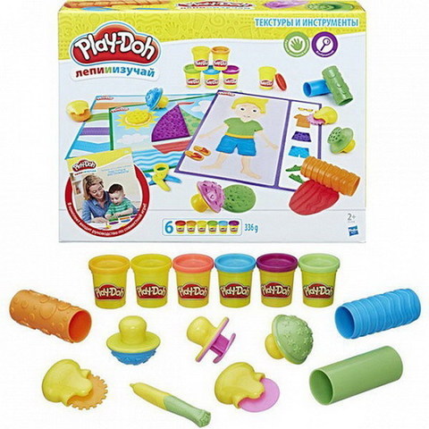 Масса для лепки Play-Doh Текстуры и инструменты