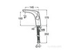 INSIGNIA Смеситель для раковины без донного клапана, Titanium Black Roca 5A3B3ACN0