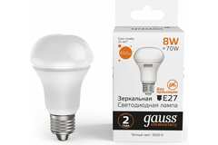 Лампа Gauss LED Elementary R63 8W E27 650lm 3000K  63218