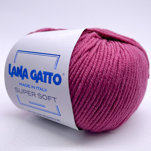 Пряжа Lana Gatto Super Soft 13333 цикламен (уп.10 мотков)