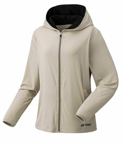 Женская теннисная куртка Yonex Womens Full-Zip Hoodie - sand beige