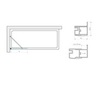 Vegas Glass EV ST NOVO 76 03 01 Шторка на ванную, профиль золото матовое, стекло прозрачное