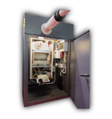 Котельная наружного размещения с котлом газовым одноконтурным Varme B 32 кВт Federica Bugatti