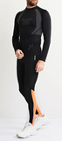 Элитные утеплённые тайтсы Bjorn Daehlie Tights Winter Windstopper Black мужские