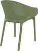 Кресло пластиковое Siesta Contract Sky Pro, оливковый