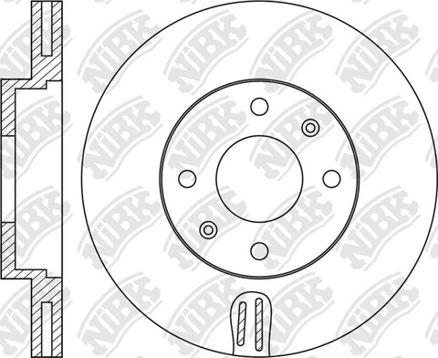 Диск тормозной NiBK RN11002 (2шт/упак.)