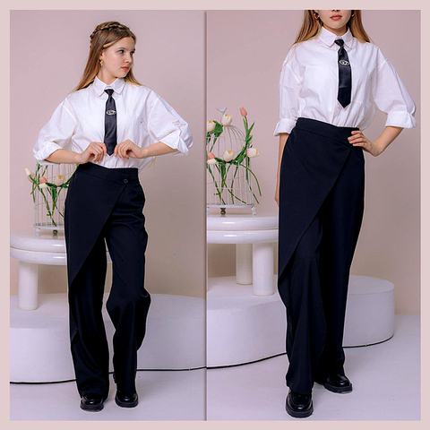 Брюки девочке (8-13) 250528-W756
