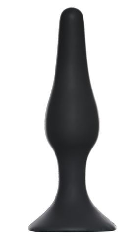 Чёрная анальная пробка Slim Anal Plug Large - 12,5 см. - Lola Games Back Door Collection Black Edition 4205-01Lola