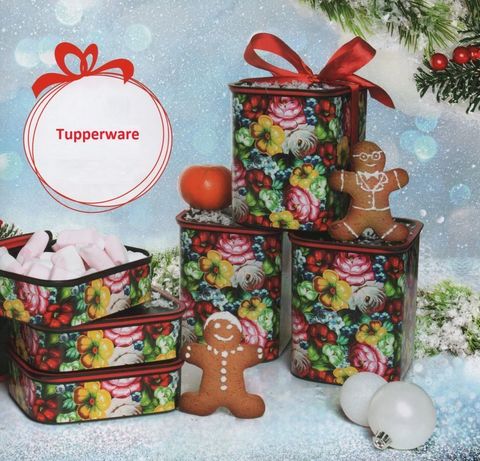 Цветочный узор tupperware