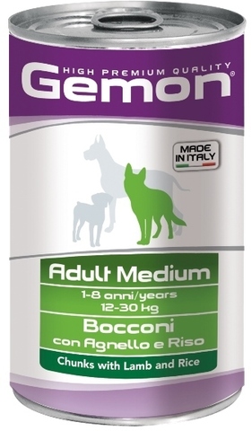 Gemon Dog Medium Adult Chunkies with Lamb & Rice