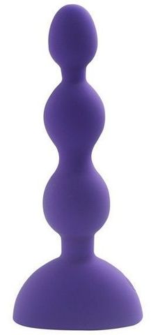 Фиолетовый анальный вибростимулятор Anal Beads S - 14,5 см. - Howells 189021 purple