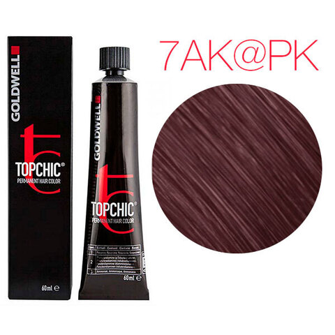 Goldwell Topchic 7AK@PK (холодный медный с розовым сиянием) - Стойкая крем-краска