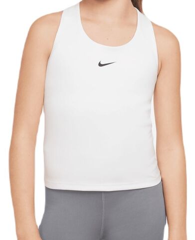 Футболка для девочки Nike Dri-Fit Swoosh Tank Bra - white/black