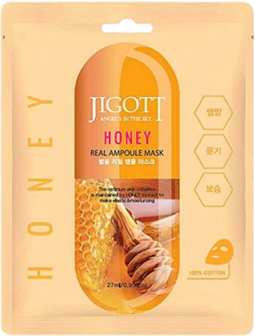 Jigott Маска на тканевой основе Jigott Honey Real Ampoule Mask