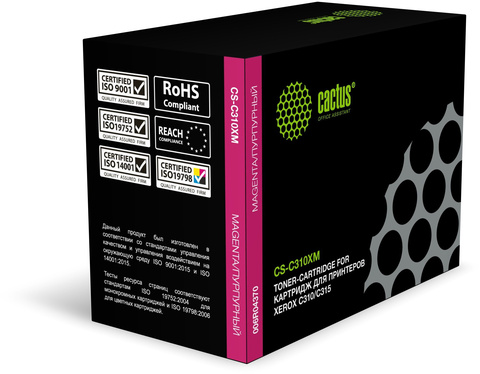 Картридж лазерный Cactus CS-C310XM 006R04370 пурпурный (5500стр.) для Xerox C310/C315