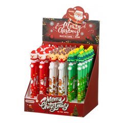 
          Ручка шариковая, Basir, синие чернила, гироскоп, серия "Новогодние", 36 шт