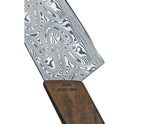 Нож кухонный Victorinox Swiss Modern Santoku Damast LE 2020, 17 sm, Brown  (6.9050.17J20)