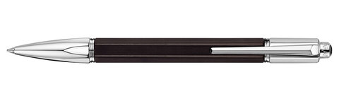 Ручка шариковая Caran d'Ache Varius Ebony Silver Plated (4480.086)