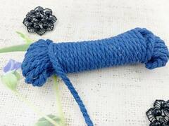 Шнур х/б 6 мм, синий