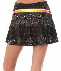 Теннисная юбка Lucky in Love Paisley In Love Long Paisley For You Skirt - black