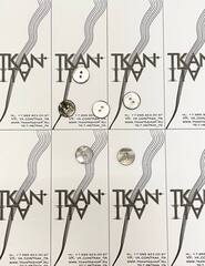 Пуговица двухпрокольная перламутровая (ракушка) (100%ракушка, Лавандово-серый кофе, 15)