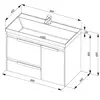 Aquanet 180056 Компл.1 - Тумба Тиволи 90 цв.белый (180056)