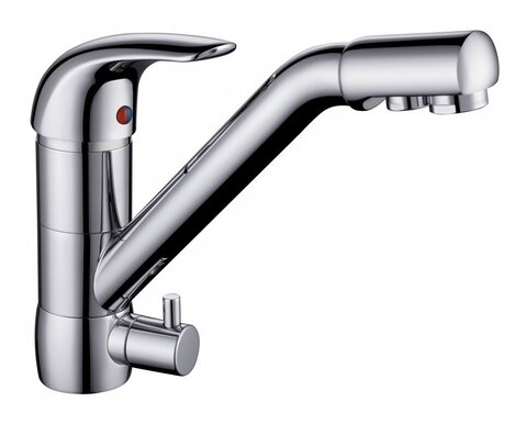 Aquanet AF777-44С AF777-44С Aquanet Kitchen Смес. для кухни,картр. SEDAL 40мм,доп.изл. для питьевой воды,хром (261840)