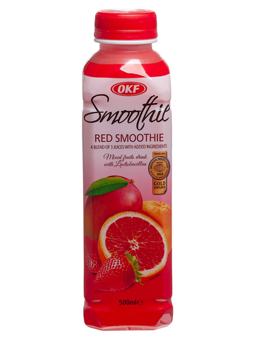 Напиток смузи Smoothie RED (грейпфрут, манго, клубника), OKF, п/бут, 500 мл